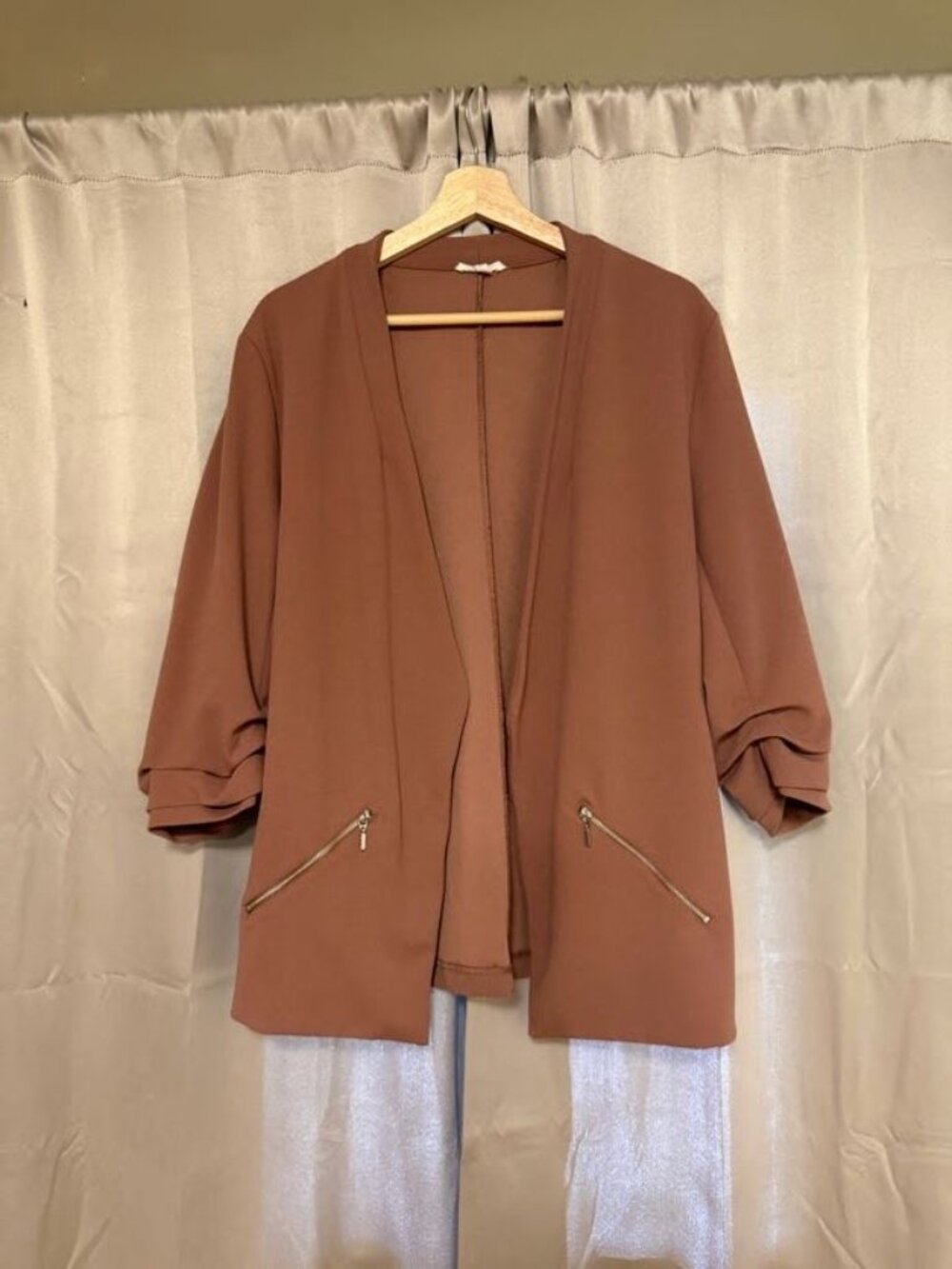 Maurices, XXL, 3/4 sleeve blush blazer